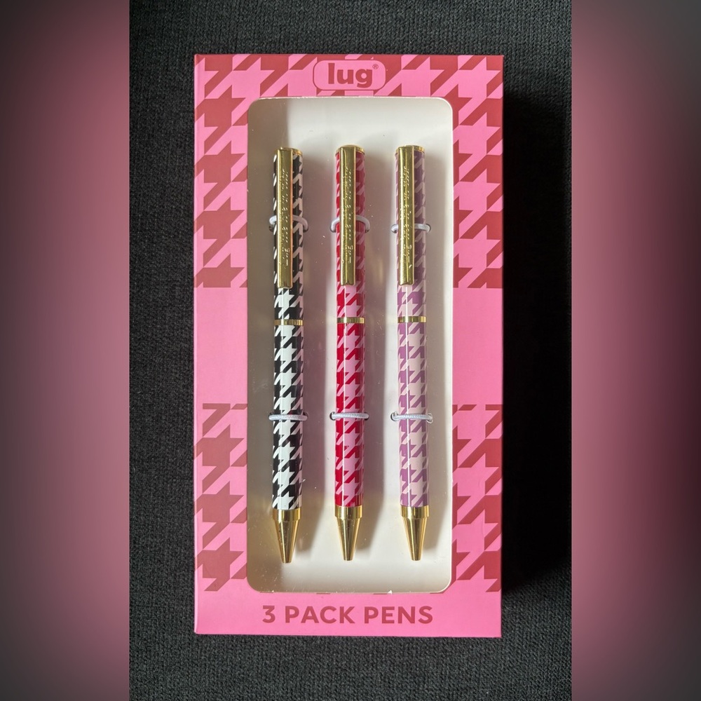 Lug Scribble Pens 3-pack – Houndstooth